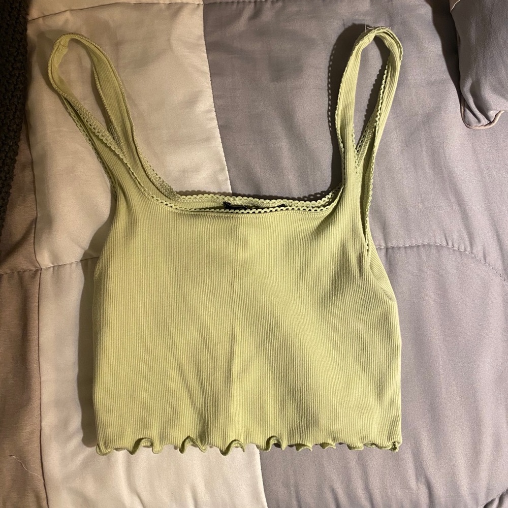 Light green crop top
